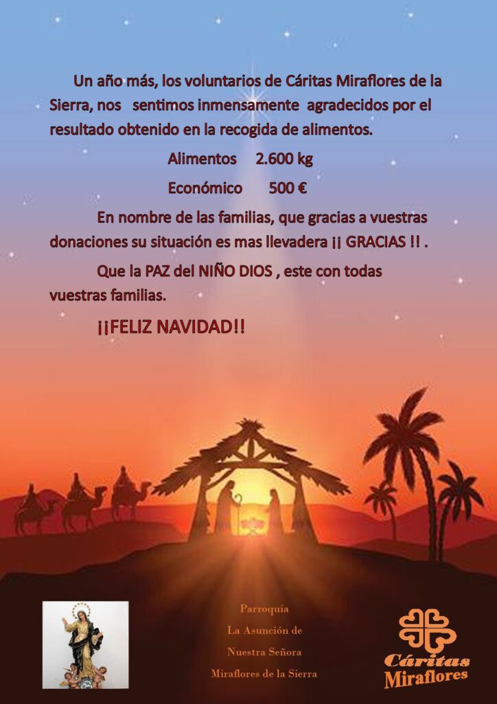 Campaña alimentos Navidad 2025