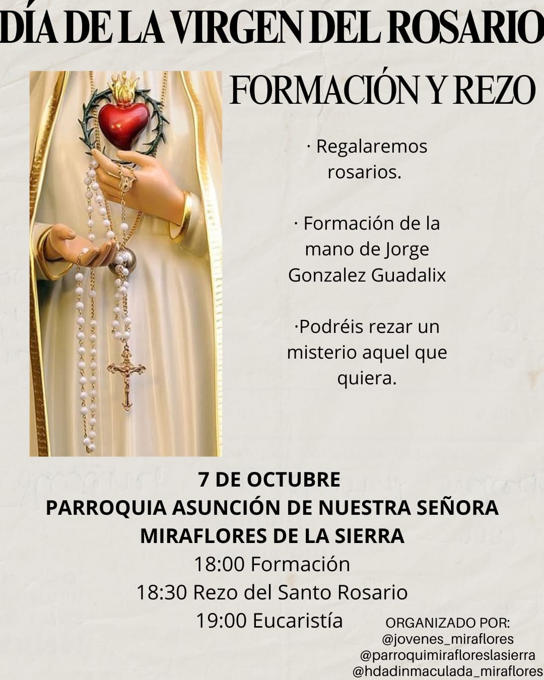 DÍA DE LA VIRGEN DEL ROSARIO